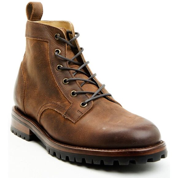 Brown Leather Men's Boots - Picture 1 of 10